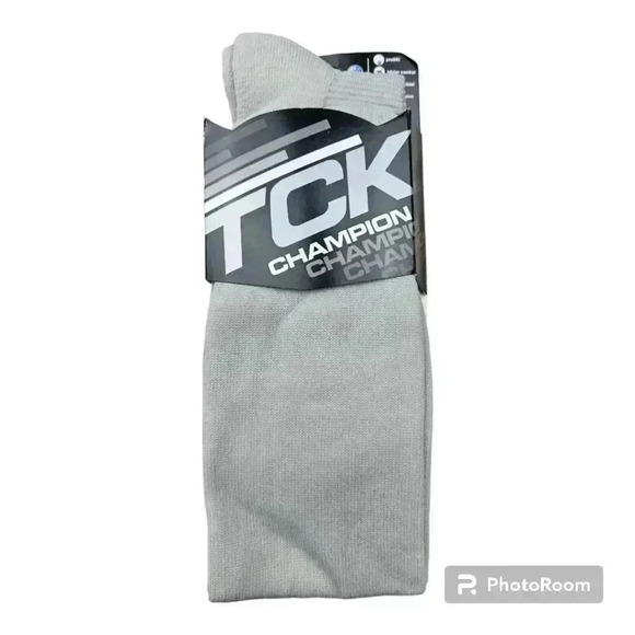 TCK Softball Baseball Foorball Socks Champion Over the Calf Gray # PCM13 XL NWT - Picture 2 of 8